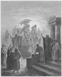 Das Treffen von Isaak und Rebekka